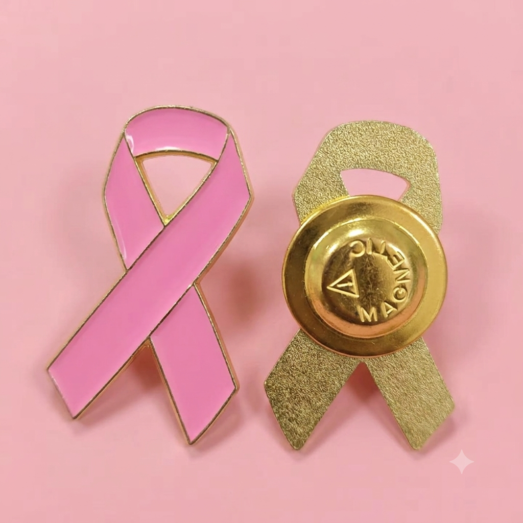 Breast Cancer Ribbon Badge